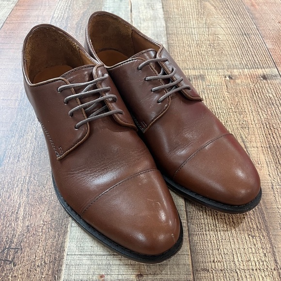 J. Crew Factory Leather cap toe shoes BS113 dark brown 7 men’s main image 7